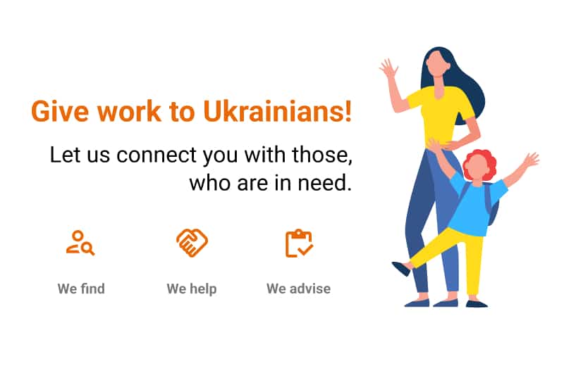 Help to provide Ukrainians with jobs